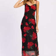 FLORAL PRINTED COWL NECK MIDI DRESS-Emory Park-[option4]-[option5]-[option6]-[option7]-[option8]-Shop-Boutique-Clothing-for-Women-Online