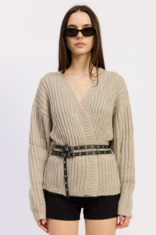 WRAPPED CARDIGAN WITH BELT-Emory Park-[option4]-[option5]-[option6]-[option7]-[option8]-Shop-Boutique-Clothing-for-Women-Online