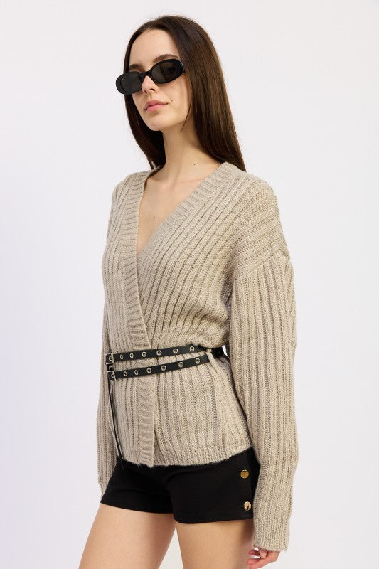 WRAPPED CARDIGAN WITH BELT-Emory Park-[option4]-[option5]-[option6]-[option7]-[option8]-Shop-Boutique-Clothing-for-Women-Online
