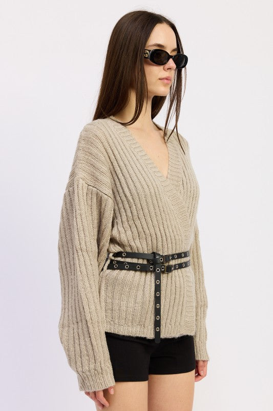 WRAPPED CARDIGAN WITH BELT-Emory Park-[option4]-[option5]-[option6]-[option7]-[option8]-Shop-Boutique-Clothing-for-Women-Online