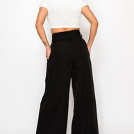 Dressy Palazzo Belted Pants & Halter Cropped Top-ACG Los Angeles-[option4]-[option5]-[option6]-[option7]-[option8]-Shop-Boutique-Clothing-for-Women-Online