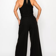 Dressy Palazzo Belted Pants & Halter Cropped Top-ACG Los Angeles-[option4]-[option5]-[option6]-[option7]-[option8]-Shop-Boutique-Clothing-for-Women-Online