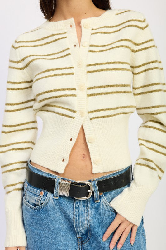BUTTON DOWN STRIPED CARDIGAN-Emory Park-[option4]-[option5]-[option6]-[option7]-[option8]-Shop-Boutique-Clothing-for-Women-Online