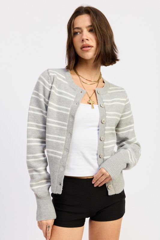 BUTTON DOWN STRIPED CARDIGAN-Emory Park-[option4]-[option5]-[option6]-[option7]-[option8]-Shop-Boutique-Clothing-for-Women-Online
