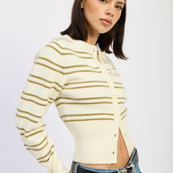 BUTTON DOWN STRIPED CARDIGAN-Emory Park-[option4]-[option5]-[option6]-[option7]-[option8]-Shop-Boutique-Clothing-for-Women-Online