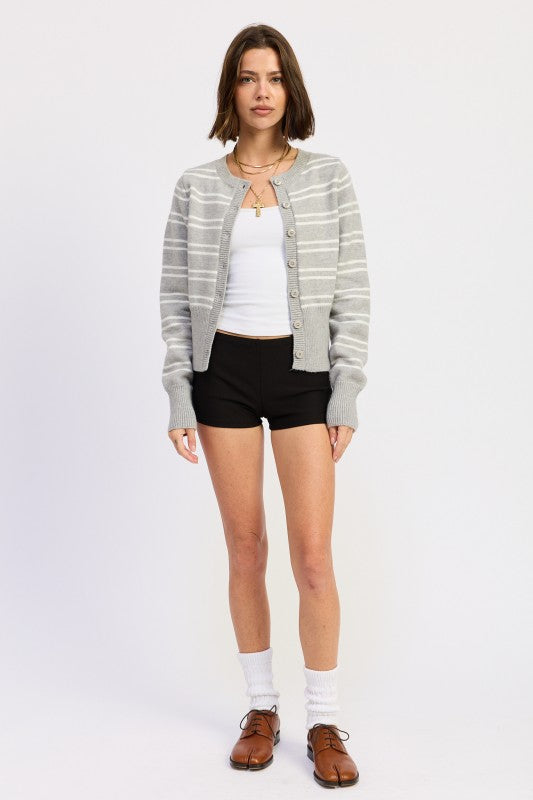 BUTTON DOWN STRIPED CARDIGAN-Emory Park-[option4]-[option5]-[option6]-[option7]-[option8]-Shop-Boutique-Clothing-for-Women-Online