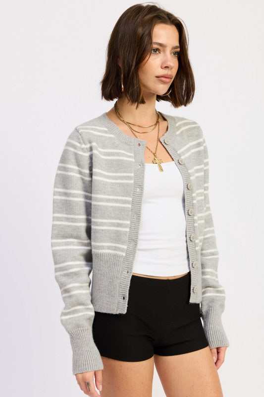 BUTTON DOWN STRIPED CARDIGAN-Emory Park-[option4]-[option5]-[option6]-[option7]-[option8]-Shop-Boutique-Clothing-for-Women-Online