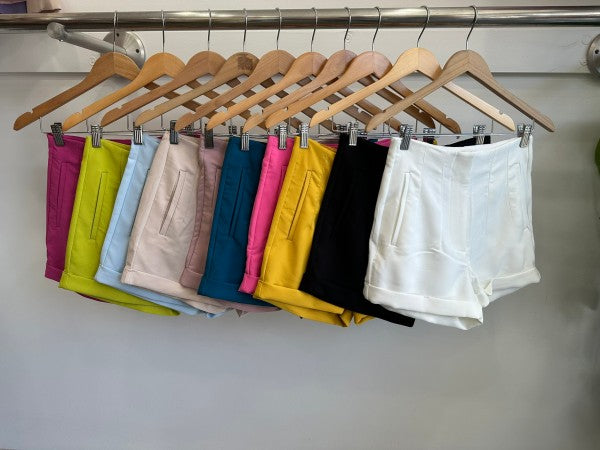 Dressy Pleated High waist Shorts with Pockets-ACG Los Angeles-[option4]-[option5]-[option6]-[option7]-[option8]-Shop-Boutique-Clothing-for-Women-Online