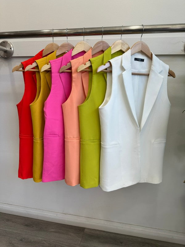 Dressy Pleated High waist Shorts & Long Vest Set-ACG Los Angeles-[option4]-[option5]-[option6]-[option7]-[option8]-Shop-Boutique-Clothing-for-Women-Online