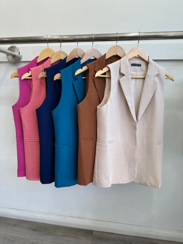 Dressy Pleated High waist Shorts & Long Vest Set-ACG Los Angeles-[option4]-[option5]-[option6]-[option7]-[option8]-Shop-Boutique-Clothing-for-Women-Online