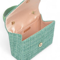 Tweed Fabric Top Handle Crossbody Swing Bag-Artini Accessories-[option4]-[option5]-[option6]-[option7]-[option8]-Shop-Boutique-Clothing-for-Women-Online