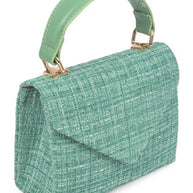 Tweed Fabric Top Handle Crossbody Swing Bag-Artini Accessories-[option4]-[option5]-[option6]-[option7]-[option8]-Shop-Boutique-Clothing-for-Women-Online