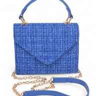 Tweed Fabric Top Handle Crossbody Swing Bag-Artini Accessories-[option4]-[option5]-[option6]-[option7]-[option8]-Shop-Boutique-Clothing-for-Women-Online