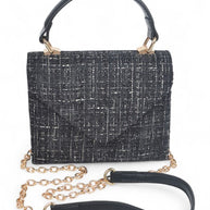 Tweed Fabric Top Handle Crossbody Swing Bag-Artini Accessories-[option4]-[option5]-[option6]-[option7]-[option8]-Shop-Boutique-Clothing-for-Women-Online