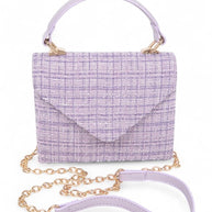 Tweed Fabric Top Handle Crossbody Swing Bag-Artini Accessories-[option4]-[option5]-[option6]-[option7]-[option8]-Shop-Boutique-Clothing-for-Women-Online