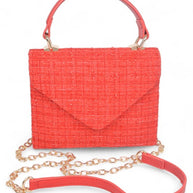 Tweed Fabric Top Handle Crossbody Swing Bag-Artini Accessories-[option4]-[option5]-[option6]-[option7]-[option8]-Shop-Boutique-Clothing-for-Women-Online