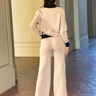 Knit High Waist Pants with Line Contrast Set-ACG Los Angeles-[option4]-[option5]-[option6]-[option7]-[option8]-Shop-Boutique-Clothing-for-Women-Online