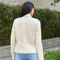 Suede Women's Biker Zip Up Jacket with Pockets-ACG Los Angeles-[option4]-[option5]-[option6]-[option7]-[option8]-Shop-Boutique-Clothing-for-Women-Online