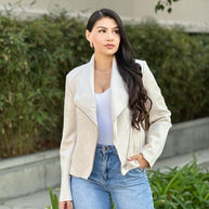 Suede Women's Biker Zip Up Jacket with Pockets-ACG Los Angeles-[option4]-[option5]-[option6]-[option7]-[option8]-Shop-Boutique-Clothing-for-Women-Online