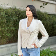 Suede Women's Biker Zip Up Jacket with Pockets-ACG Los Angeles-[option4]-[option5]-[option6]-[option7]-[option8]-Shop-Boutique-Clothing-for-Women-Online