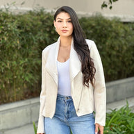 Suede Women's Biker Zip Up Jacket with Pockets-ACG Los Angeles-[option4]-[option5]-[option6]-[option7]-[option8]-Shop-Boutique-Clothing-for-Women-Online