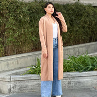 Clover Fine Knit Midi Cardi Cardigan with Pockets-ACG Los Angeles-[option4]-[option5]-[option6]-[option7]-[option8]-Shop-Boutique-Clothing-for-Women-Online