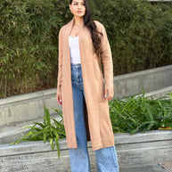 Clover Fine Knit Midi Cardi Cardigan with Pockets-ACG Los Angeles-[option4]-[option5]-[option6]-[option7]-[option8]-Shop-Boutique-Clothing-for-Women-Online
