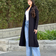 Clover Fine Knit Midi Cardi Cardigan with Pockets-ACG Los Angeles-[option4]-[option5]-[option6]-[option7]-[option8]-Shop-Boutique-Clothing-for-Women-Online