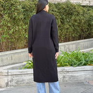 Clover Fine Knit Midi Cardi Cardigan with Pockets-ACG Los Angeles-[option4]-[option5]-[option6]-[option7]-[option8]-Shop-Boutique-Clothing-for-Women-Online