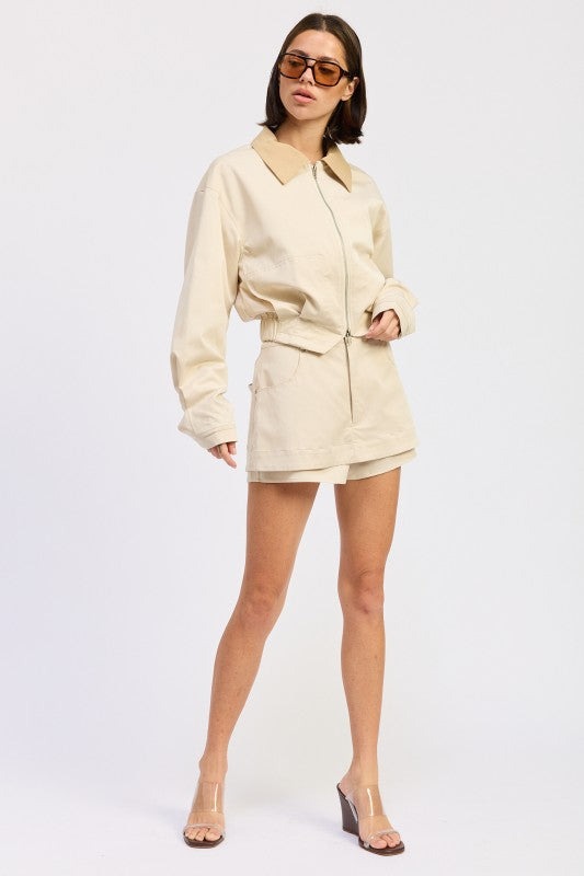 OVERSIZED LONG SLEEVE COLLARED JACKET-Emory Park-[option4]-[option5]-[option6]-[option7]-[option8]-Shop-Boutique-Clothing-for-Women-Online