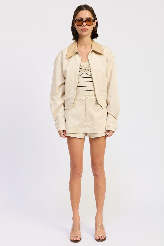 OVERSIZED LONG SLEEVE COLLARED JACKET-Emory Park-[option4]-[option5]-[option6]-[option7]-[option8]-Shop-Boutique-Clothing-for-Women-Online