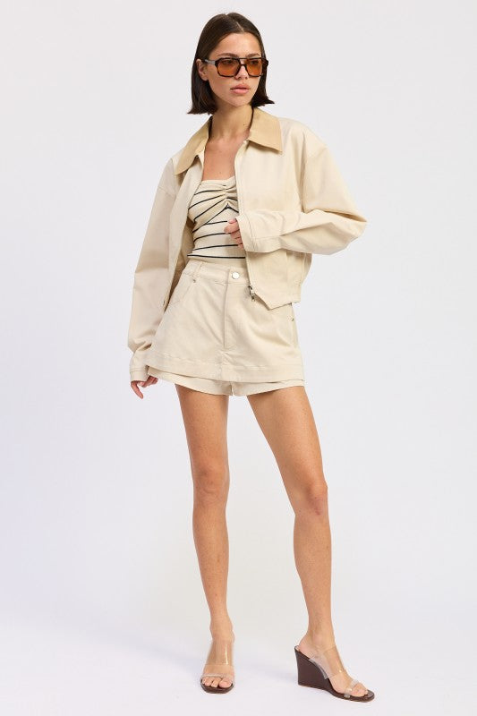 OVERSIZED LONG SLEEVE COLLARED JACKET-Emory Park-[option4]-[option5]-[option6]-[option7]-[option8]-Shop-Boutique-Clothing-for-Women-Online