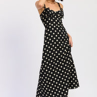 MAXI POLKA DOT STRAP BUSTIER DRESS SINGLE UNIT-Emory Park-[option4]-[option5]-[option6]-[option7]-[option8]-Shop-Boutique-Clothing-for-Women-Online