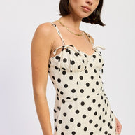MAXI POLKA DOT STRAP BUSTIER DRESS SINGLE UNIT-Emory Park-[option4]-[option5]-[option6]-[option7]-[option8]-Shop-Boutique-Clothing-for-Women-Online