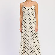 MAXI POLKA DOT STRAP BUSTIER DRESS SINGLE UNIT-Emory Park-[option4]-[option5]-[option6]-[option7]-[option8]-Shop-Boutique-Clothing-for-Women-Online