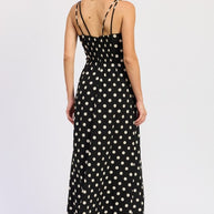 MAXI POLKA DOT STRAP BUSTIER DRESS SINGLE UNIT-Emory Park-[option4]-[option5]-[option6]-[option7]-[option8]-Shop-Boutique-Clothing-for-Women-Online