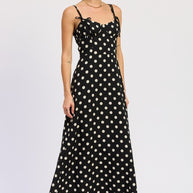 MAXI POLKA DOT STRAP BUSTIER DRESS SINGLE UNIT-Emory Park-[option4]-[option5]-[option6]-[option7]-[option8]-Shop-Boutique-Clothing-for-Women-Online
