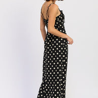 MAXI POLKA DOT STRAP BUSTIER DRESS SINGLE UNIT-Emory Park-[option4]-[option5]-[option6]-[option7]-[option8]-Shop-Boutique-Clothing-for-Women-Online