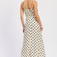 MAXI POLKA DOT STRAP BUSTIER DRESS SINGLE UNIT-Emory Park-[option4]-[option5]-[option6]-[option7]-[option8]-Shop-Boutique-Clothing-for-Women-Online