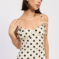 MAXI POLKA DOT STRAP BUSTIER DRESS SINGLE UNIT-Emory Park-[option4]-[option5]-[option6]-[option7]-[option8]-Shop-Boutique-Clothing-for-Women-Online