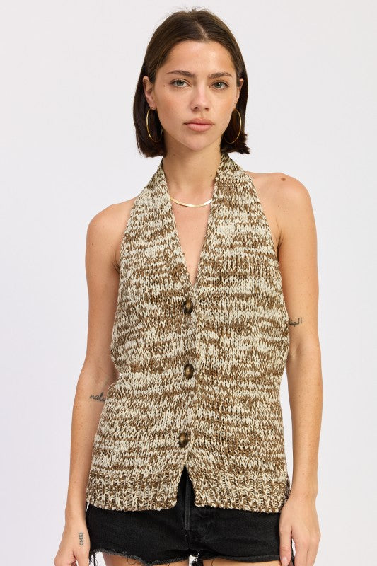 HLATER NECK BUTTON FRONT KNIT TOP-Emory Park-TAUPE BROWN-S-[option4]-[option5]-[option6]-[option7]-[option8]-Shop-Boutique-Clothing-for-Women-Online