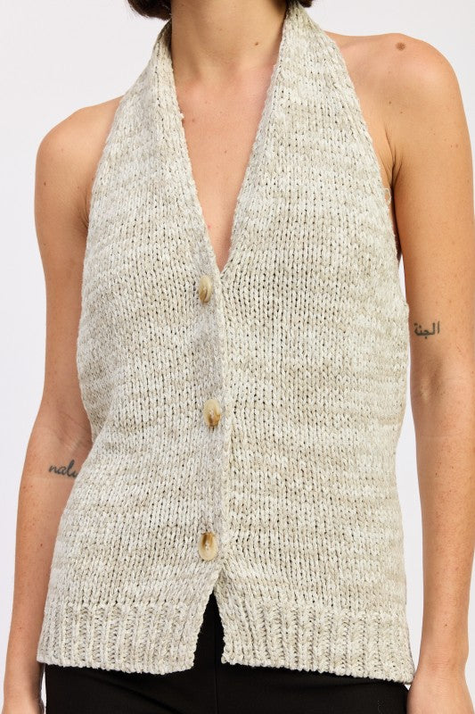 HLATER NECK BUTTON FRONT KNIT TOP-Emory Park-[option4]-[option5]-[option6]-[option7]-[option8]-Shop-Boutique-Clothing-for-Women-Online