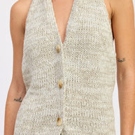 HLATER NECK BUTTON FRONT KNIT TOP-Emory Park-[option4]-[option5]-[option6]-[option7]-[option8]-Shop-Boutique-Clothing-for-Women-Online