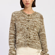 FITTED LONG SLEEVE BUTTON UP FRONT CARDIGAN-Emory Park-TAUPE BROWN-S-[option4]-[option5]-[option6]-[option7]-[option8]-Shop-Boutique-Clothing-for-Women-Online