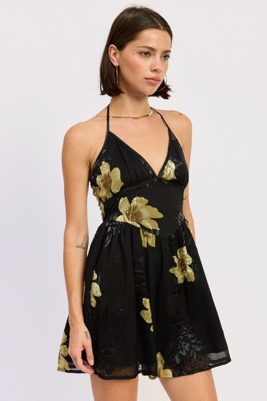MINI FLORAL HALTER DRESS-Emory Park-[option4]-[option5]-[option6]-[option7]-[option8]-Shop-Boutique-Clothing-for-Women-Online