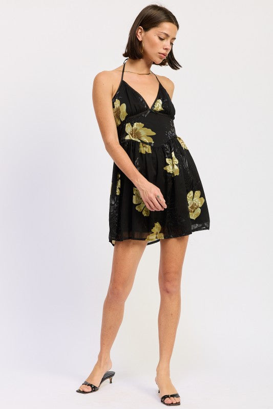 MINI FLORAL HALTER DRESS-Emory Park-[option4]-[option5]-[option6]-[option7]-[option8]-Shop-Boutique-Clothing-for-Women-Online