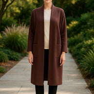 Collard Neck Drop Shoulder Pocket Cardigan-ACG Los Angeles-[option4]-[option5]-[option6]-[option7]-[option8]-Shop-Boutique-Clothing-for-Women-Online