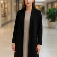 Collard Neck Drop Shoulder Pocket Cardigan-ACG Los Angeles-[option4]-[option5]-[option6]-[option7]-[option8]-Shop-Boutique-Clothing-for-Women-Online