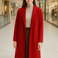 Collard Neck Drop Shoulder Pocket Cardigan-ACG Los Angeles-[option4]-[option5]-[option6]-[option7]-[option8]-Shop-Boutique-Clothing-for-Women-Online