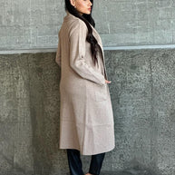 Collard Neck Drop Shoulder Pocket Cardigan-ACG Los Angeles-[option4]-[option5]-[option6]-[option7]-[option8]-Shop-Boutique-Clothing-for-Women-Online